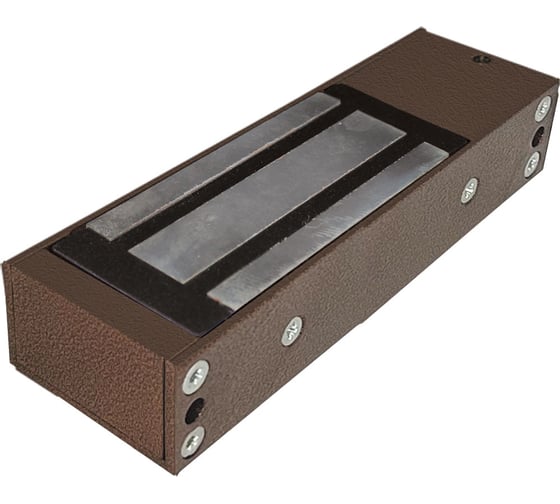 Изображение товара Замок электромагнитный с отсеком для установки контроллера Tantos TS-ML300-RU2 (медный антик) 300 кг, 12В/330мА пост.тока, встроенная цепь размагничивания, крепежный уголок 00-00245672