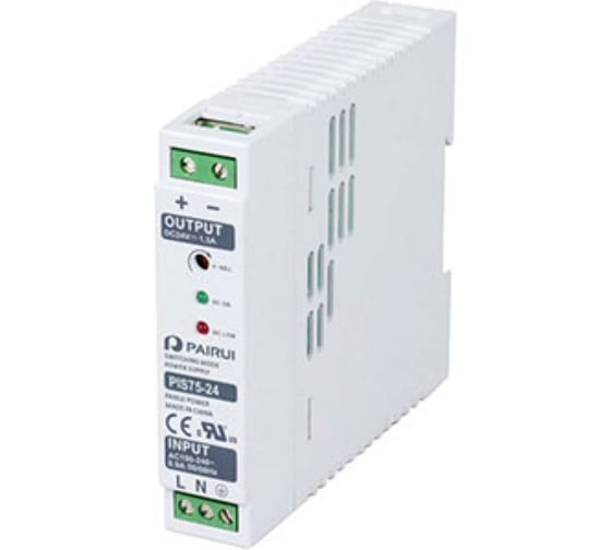Изображение товара Источник питания PIS75-12, AC/DC на DIN рейку 75 Вт 12 В PAIRUI 2016953387