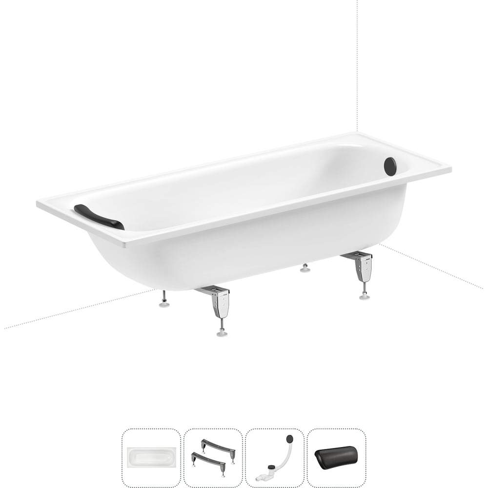 Изображение товара Комплект 4 в 1 Sanitana BLB Europa 2.2 стальная ванна 170x70