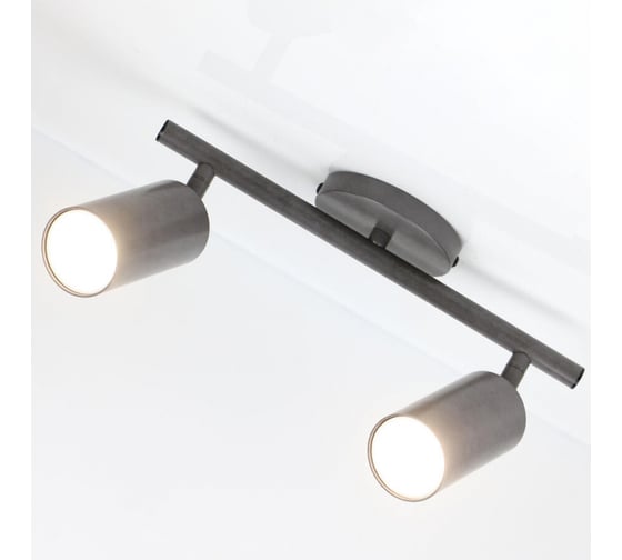 Изображение товара Светильник General Lighting Systems спот, двойной, на круглом основании, накладной, серия Башня, GWL-2GU10-M-IP20, под 2 лампы 662073