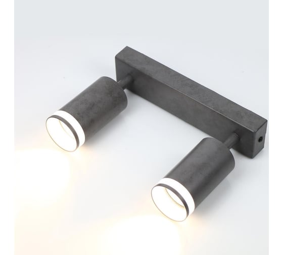 Изображение товара Светильник General Lighting Systems спот, двойной, с боковым рассеивателем на основании, накладной, серия Башня, GWL-2GU10-M-IP2 662070