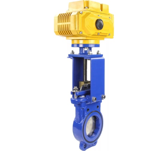 Изображение товара Задвижка шиберная DN.ru GGG40-SS304-NBR-2W-ISO Ду100 Ру16, электропривод MT-100 380В D040-02572