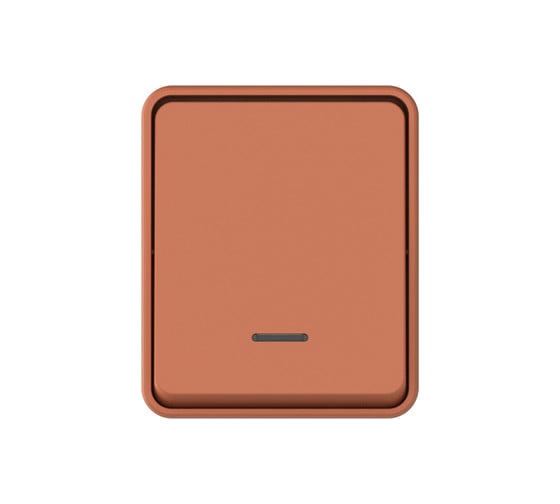 Изображение товара 1-клавишный выключатель Systeme Electric ATLASDESIGN PROFI IP54 О/У, с подсветкой, сх.1а, 10АХ, ТЕРРАКОТОВЫЙ ATN547013