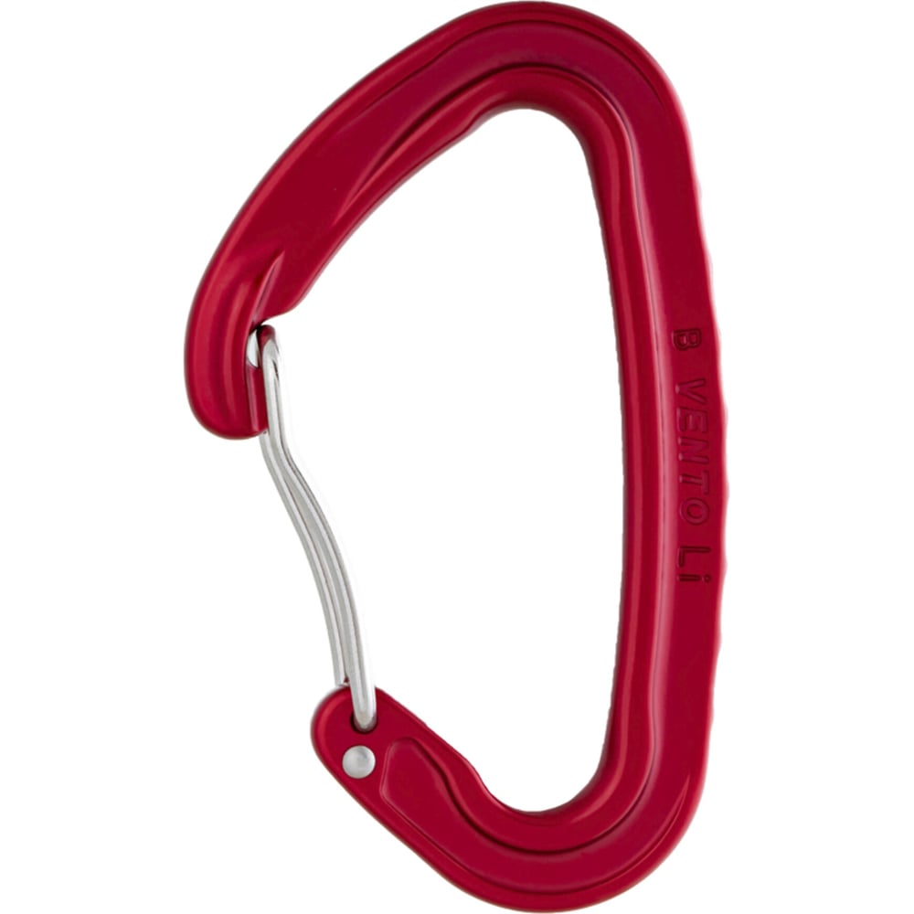Изображение товара Карабин VENTO Light со скобой красный дюраль надежный альпинистский карабин