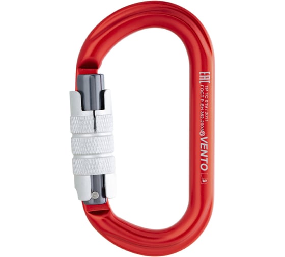 Изображение товара Карабин VENTO "Овал" с байонетной муфтой красный vnt 1043_rd