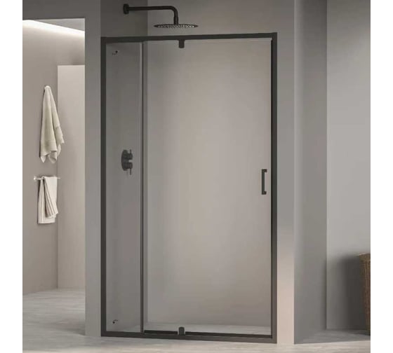 Изображение товара Душевая дверь RGW 120-130x195 PA-008 Чёрный/Прозрачное/6 мм (Easy) 350800813-14