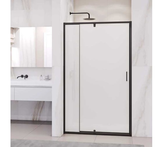 Изображение товара Душевая дверь RGW 120-130x195 PA-008 Чёрный/Матовое/6 мм (Easy) 350800813-24