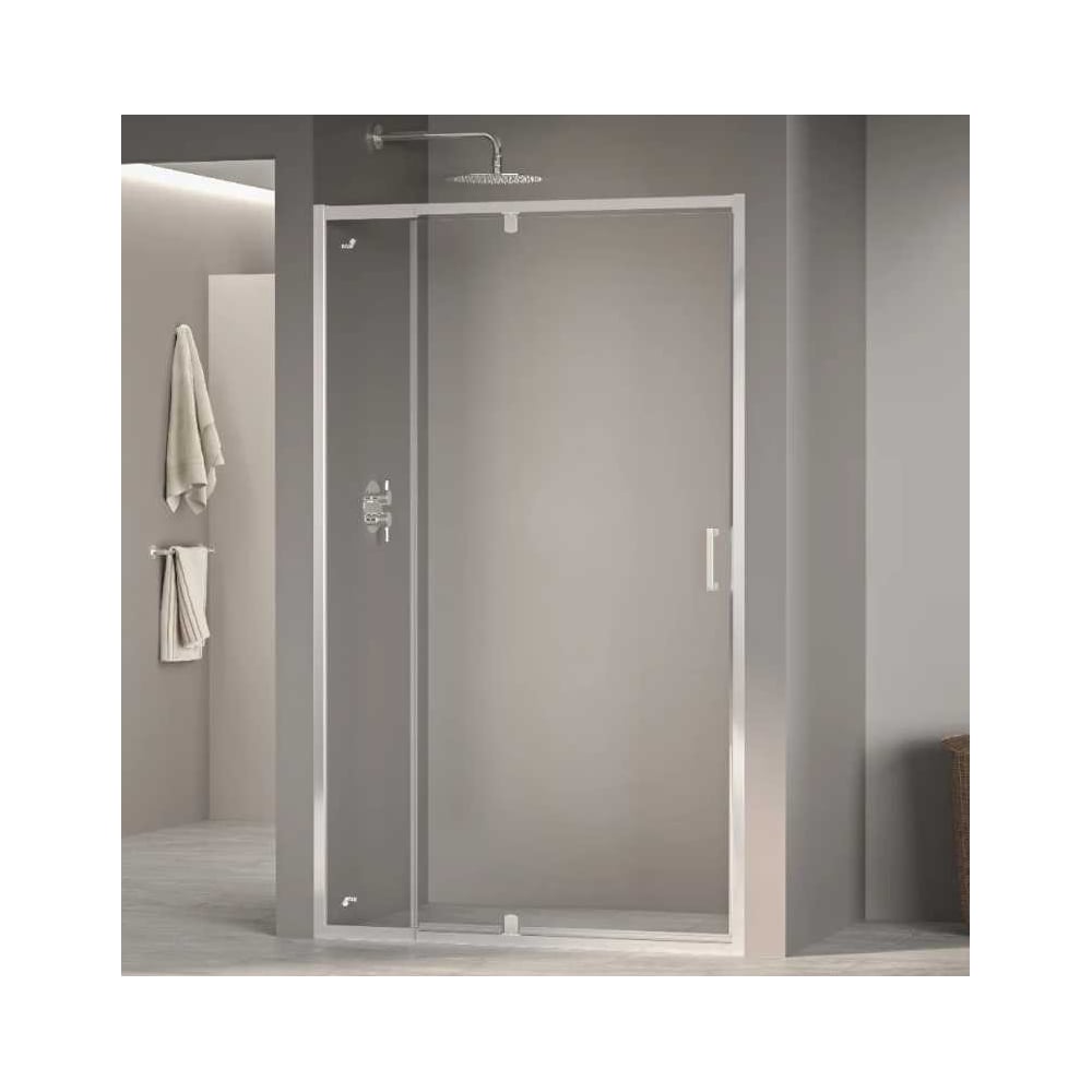 Изображение товара Душевая дверь RGW PA-008 120-130x195 Хром/Прозрачное 6 мм Распашная