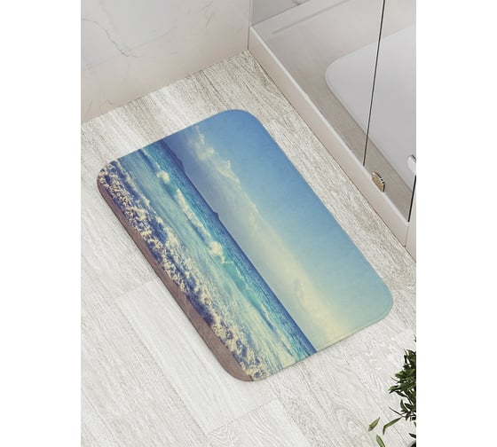 Изображение товара Коврик противоскользящий JoyArty "Пенистое море" для ванной, сауны, бассейна, bath_8976