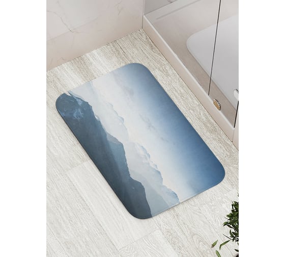 Изображение товара Коврик противоскользящий JoyArty "Горы-невидимки" для ванной, сауны, бассейна, bath_21255