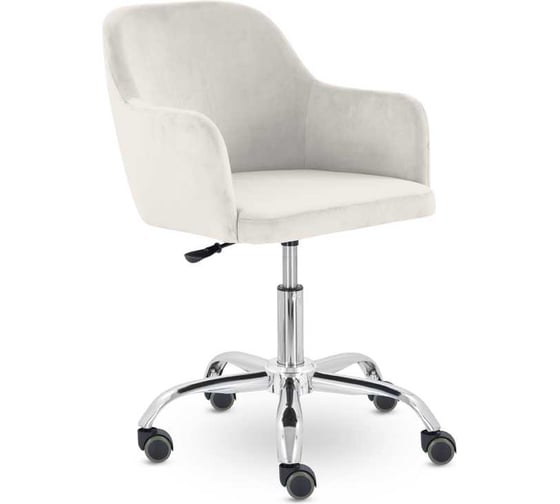 Изображение товара Кресло UTFC К-91 Кремона хром Velutto 02 светло-бежевый ПУ-00037617