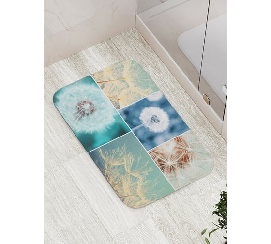 Изображение товара Коврик противоскользящий JoyArty "Ветренные одуванчики" для ванной, сауны, бассейна, bath_18468