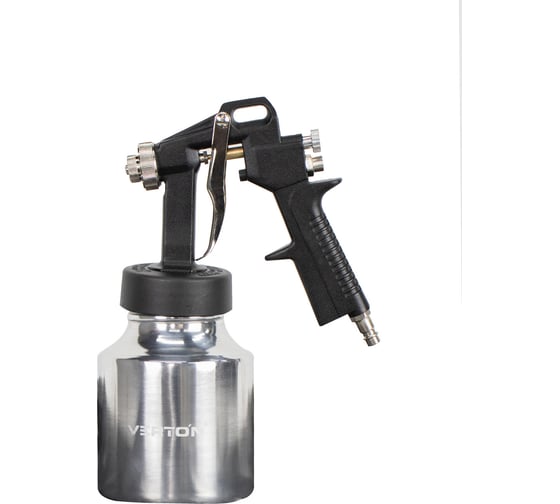 Изображение товара Краскораспылитель VERTON Air SG1000D/1,5 (ниж.бак-1000 мл,расход воздуха 120л/мин,сопло 1,5мм,ф штуцера 1/4,расход краски 280 мл/мин) (10шт/кор) 01.21427.21441
