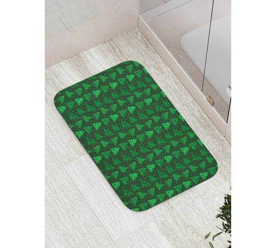Изображение товара Коврик противоскользящий JoyArty "Танец елок" для ванной, сауны, бассейна, bath_378416