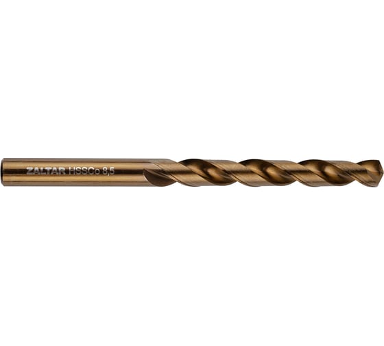 Изображение товара Сверло по металлу, индустриальное ZALTAR DIN 338, HSS-E Co5, Тип VA, 5xD, 8.50 мм ZA-74085