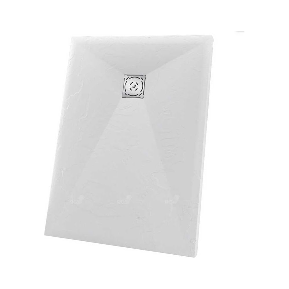 Изображение товара Душевой поддон RGW 90x120 см искусственный камень низкий белый серия Stone Tray