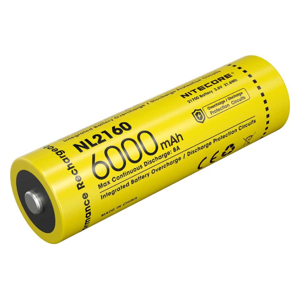 Изображение товара Аккумулятор NITECORE NL2160 21700 Li-Ion 6000 мАч 3.6 В шт