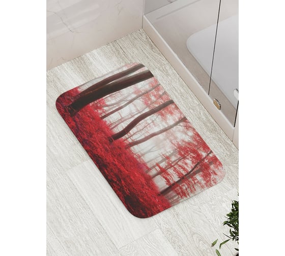 Изображение товара Коврик противоскользящий JoyArty "Кровавый лес" для ванной, сауны, бассейна, bath_19674