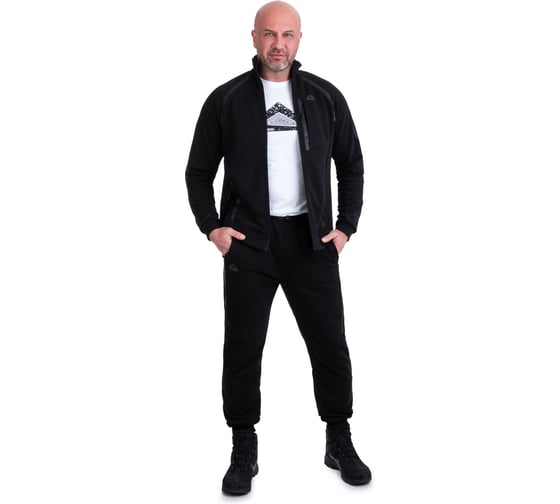 Изображение товара Гранит трикотажный костюм PAYER демисезонный, футер, черный, р-р 52-54, рост 170-176 4660335536733