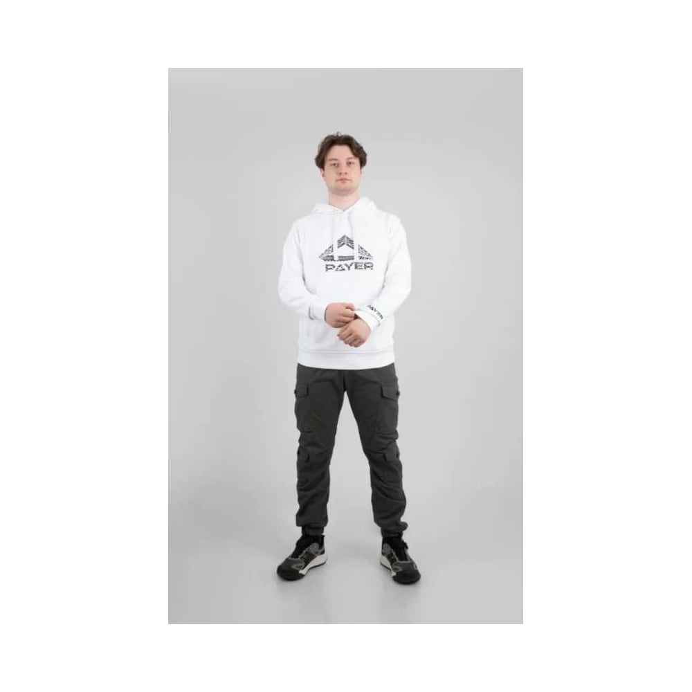 Изображение товара Толстовка PAYER Таганай демисезонная, футер, белая, р-р 48-50