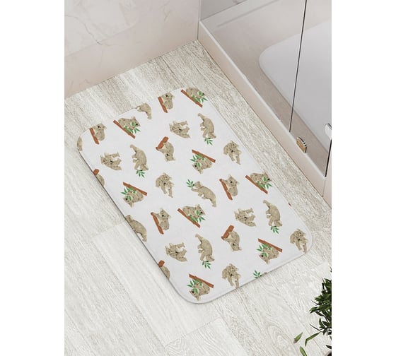 Изображение товара Коврик противоскользящий JoyArty "Коалы на позитиве" для ванной, сауны, бассейна, bath_18160