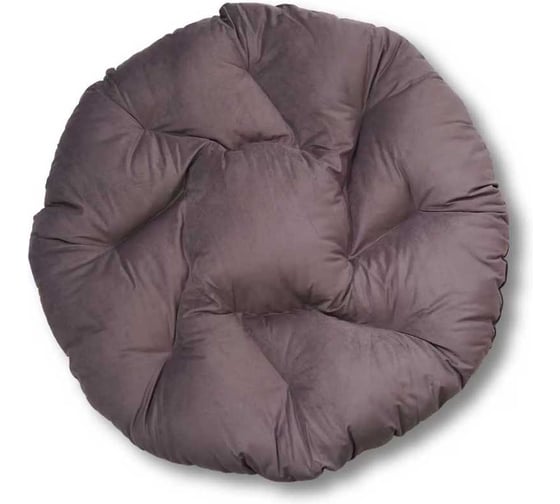 Изображение товара Подушка для подвесного кресла/качелей Лаура SEVILLA круглая, 130 см, искусственный велюр, серый SEV_4-106/206/306/406