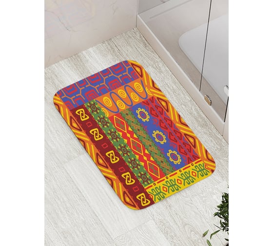 Изображение товара Коврик противоскользящий JoyArty "Африка в красках" для ванной, сауны, бассейна, bath_16822