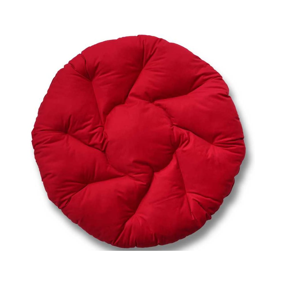 Изображение товара Подушка для качелей круглая 130 см велюр красный SEVILLA