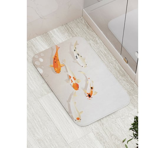 Изображение товара Коврик противоскользящий JoyArty "По морскому дну" для ванной, сауны, бассейна, bath_20579