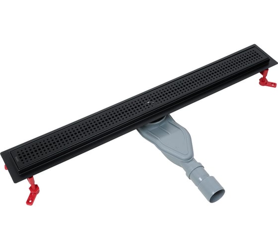 Изображение товара Лоток душевой IDDIS сифон 360, комбинированный затвор, перфорированная решетка, 500мм, черный 975B5BL20DZ