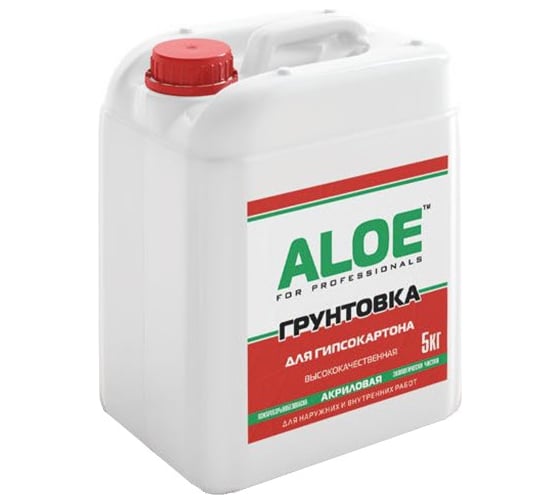 Изображение товара Грунт акриловый для гипсокартона ALOE 5 л 009702