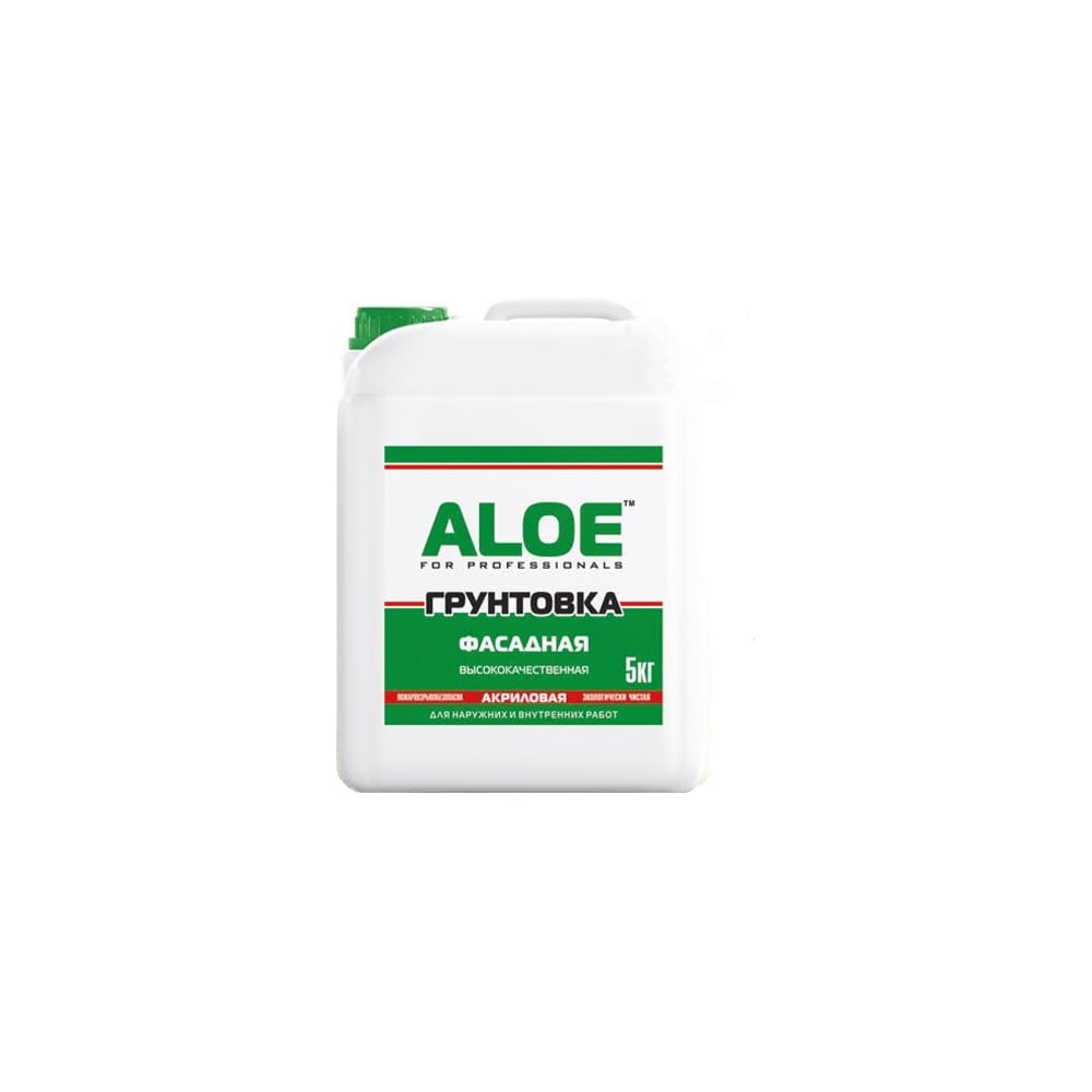 Изображение товара Грунт акриловый фасадный ALOE 5 л для стен и фасадов