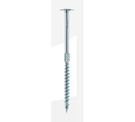 Изображение товара Шуруп конструкционный TULSTOR PT AG с тарельчатой головкой; голубая оцинковка; TX25; 5,0x60 mm упак 200 шт 946038