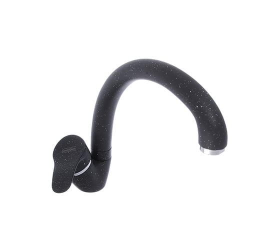 Изображение товара Смеситель для кухни СоюзКран, высокий излив 25 см, керамический картридж 35 мм, черный, цинк SK01-C109 567-075