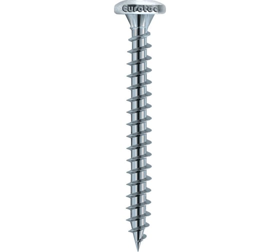 Изображение товара Шуруп для ДСП TULSTOR с полукруглой головкой, голубая оцинковка; TX25 EuroTec 6,0x40 мм 200ед 111211