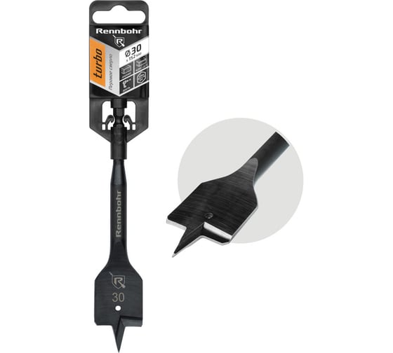 Изображение товара Сверло по дереву перовое Rennbohr Turbo 30x152 мм 759030