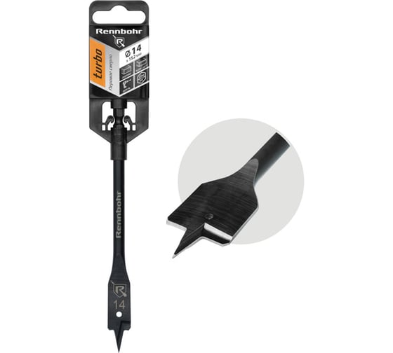 Изображение товара Сверло по дереву перовое Rennbohr Turbo 14x152 мм 759014