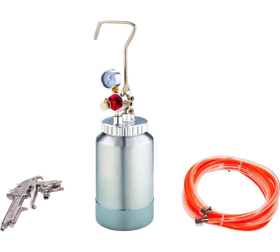 Изображение товара Профессиональный красконагнетательный бак AktiSpray в комплекте с краскопультом AvS-2L