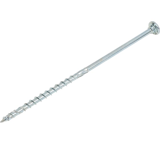 Изображение товара Шуруп конструкционный TULSTOR SawTec с универсальной тарельчатой головкой; голубая оцинковка;TX30 ; 6,0x160 mm упак 100 шт 954137