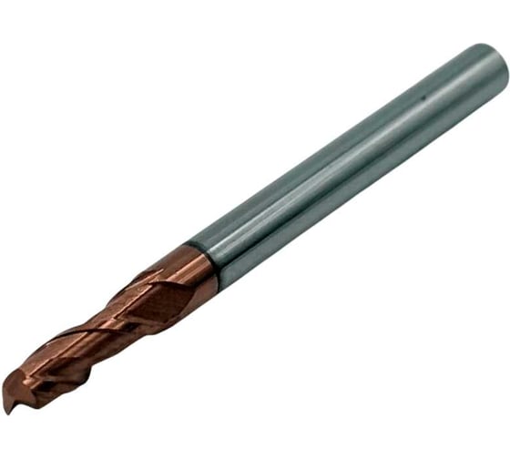 Изображение товара Фреза концевая твердосплавная ц/х TORNERI 3.5x10x50 мм z=2, хвостовик 4 мм, с покрытием TiXCo, HRC 55 Т026050