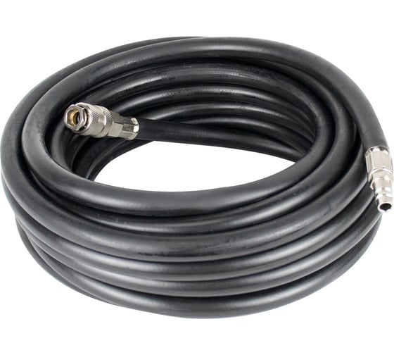 Изображение товара Шланг маслостойкий армированный с быстросъемами VERTON Air RH10 (10_15-диаметр внутр и внешний, диаметр штуцера 1/4, давл 20 бар, длина 10м) (10шт/кор) 01.21427.21449