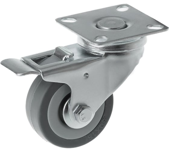 Изображение товара Ролик Сварком аппарат. 50мм поворот. на пл.с торм.SCgb25 (уп/2шт.) k00008989