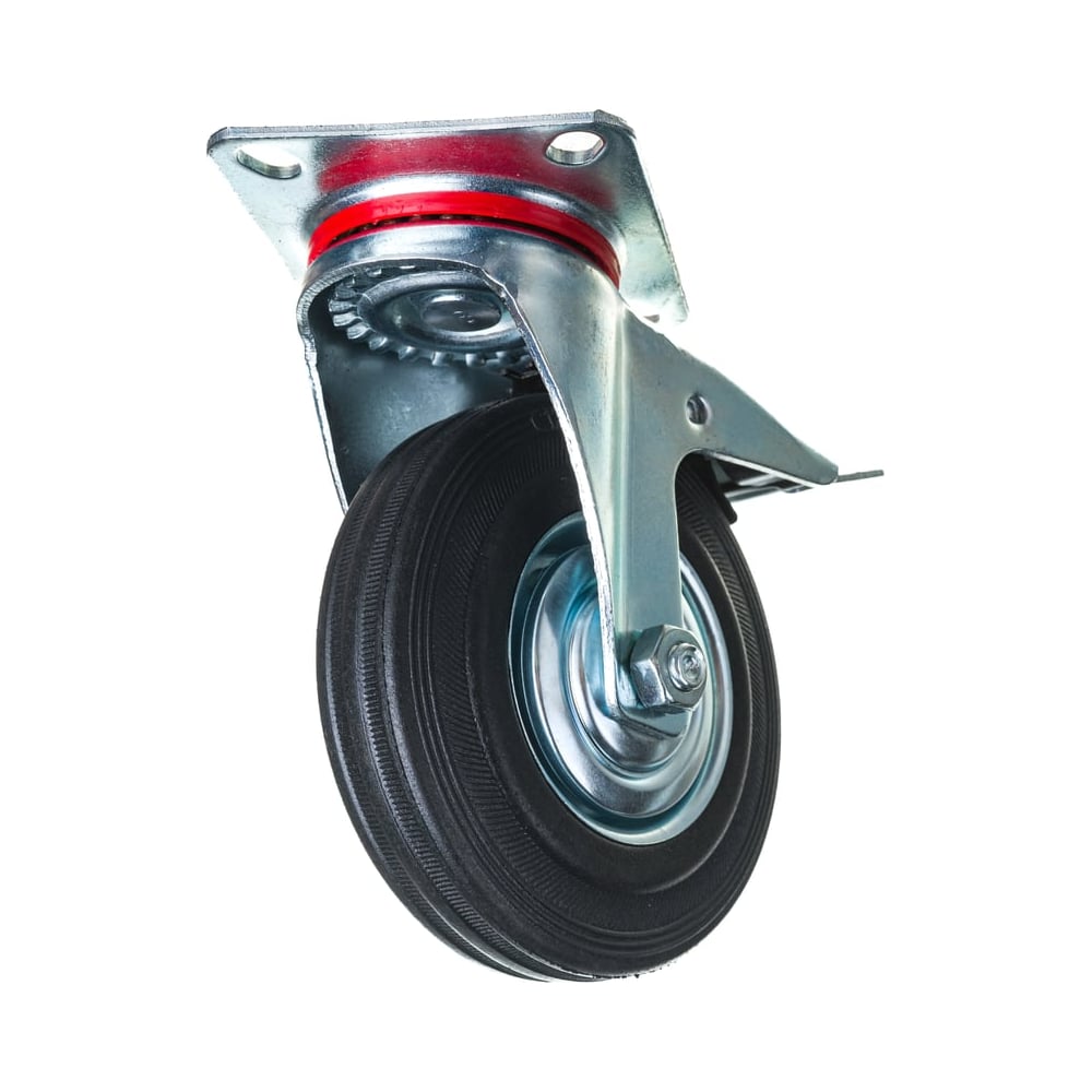 Изображение товара Ролик Сварком пром. 125мм поворот. на плат. с торм. SCB 55 (1 шт.) k00010542