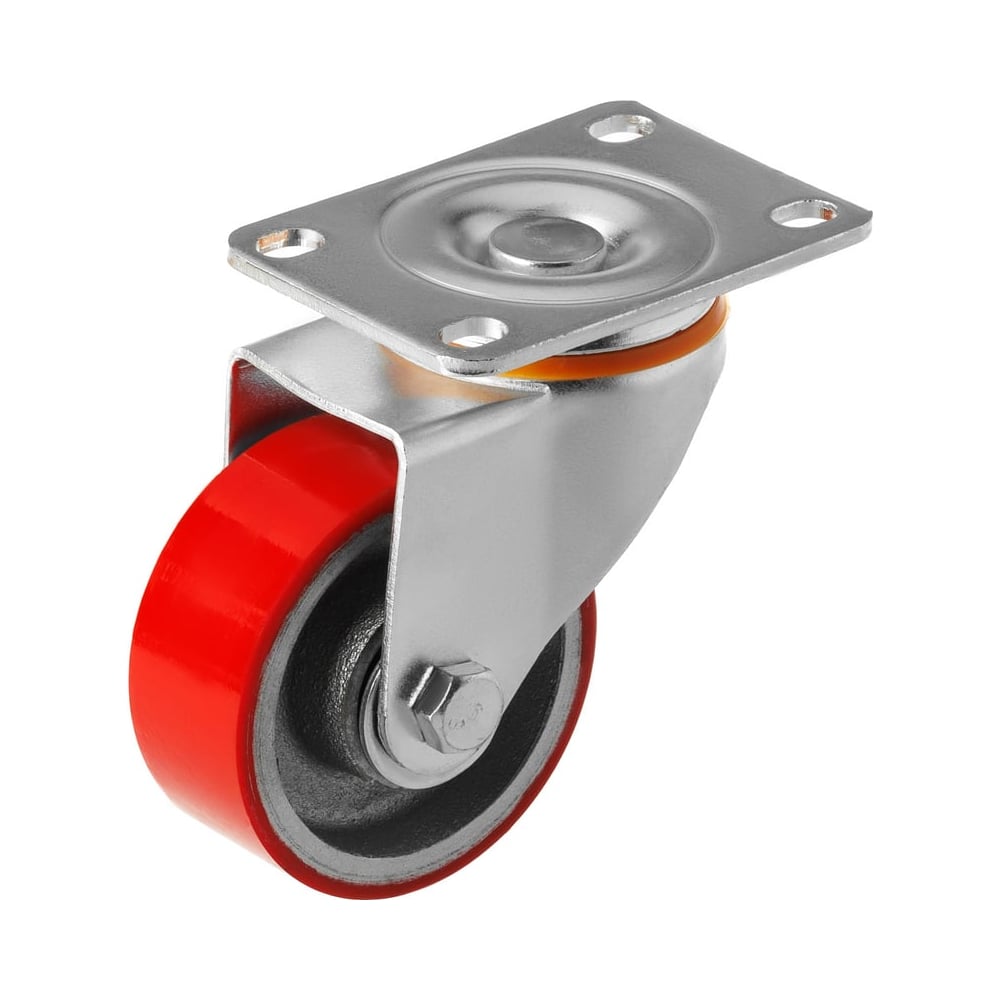 Изображение товара Поворотный ролик с полиуретановым колесом 75 мм для промышленного использования