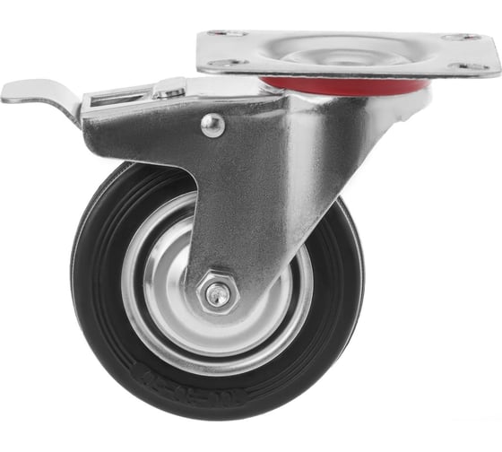 Изображение товара Ролик Сварком пром. 100мм поворот. на плат. с торм. SCB 42 (1 шт.) k00010363