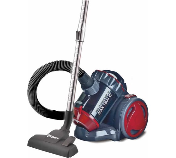 Изображение товара Пылесос SAKURA SA-8323R 1800Вт, красно-серый УТ000000934