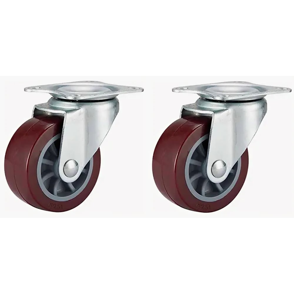 Изображение товара Колесо поворотное 50мм пластиковое Сварком для мебели