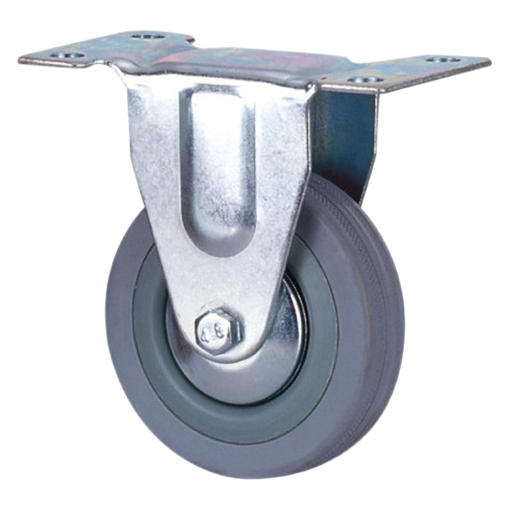 Изображение товара Мебельное колесо ООО ПКФ Сварком 50мм неповоротное с серой резиной