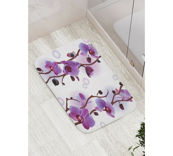 Изображение товара Коврик противоскользящий JoyArty "Орхидеи" для ванной, сауны, бассейна, bath_50381