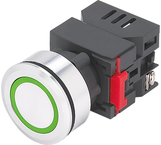 Изображение товара Индикаторная лампа Электротехник ЛС(к)-30-З-2-220-65У1, зелёная, светодиодная матрица d=30мм, 220В AC/DC, IP65, ET016987